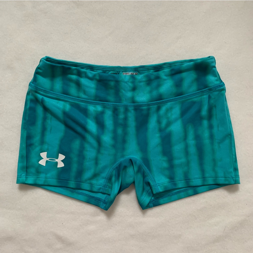 Under Armour HeatGear Blue/Green Fitted Spandex